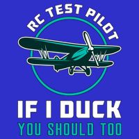 Rc Test Pilot If I Duck Model Airplane Vintage Rc Plane Gift Visor