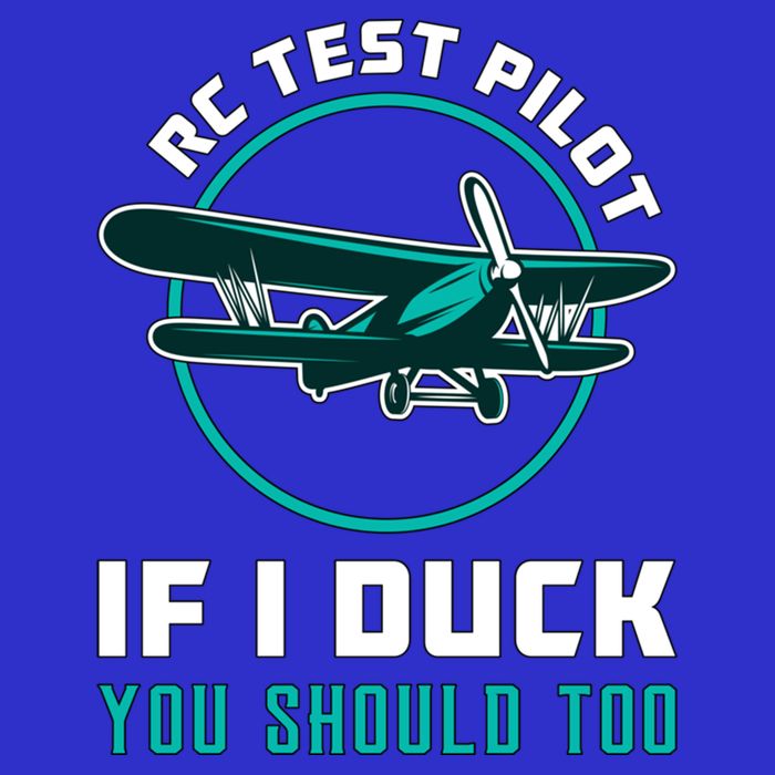 Rc Test Pilot If I Duck Model Airplane Vintage Rc Plane Gift Visor