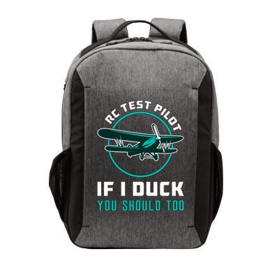 Rc Test Pilot If I Duck Model Airplane Vintage Rc Plane Gift Vector Backpack
