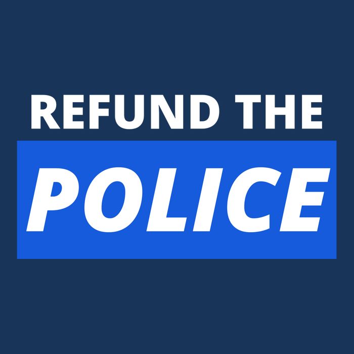Refund The Police Drawstring Bag