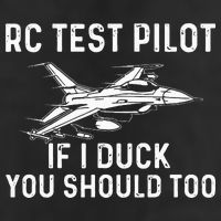 RC Test Pilot If I Duck You Should Too RC Airplane Pilot 7 Panel Mesh Trucker Snapback Hat