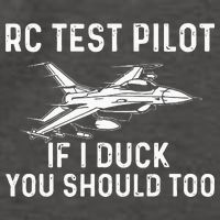 RC Test Pilot If I Duck You Should Too RC Airplane Pilot Vector Backpack