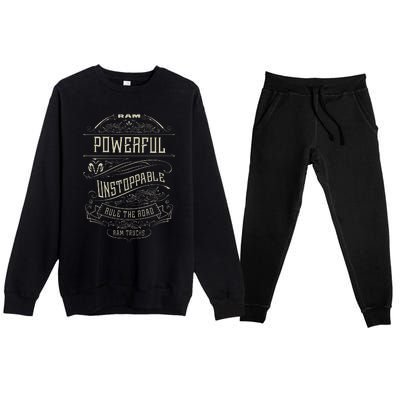 Ram Trucks Powerful Unstoppable Premium Crewneck Sweatsuit Set