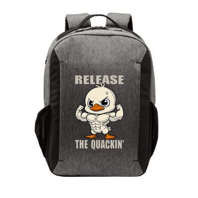 Release The Quackin Duck Gym Weightlifting Bodybuilder Funny Vector Backpack