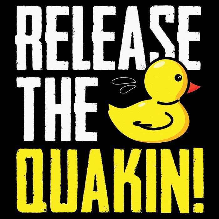 Release The Quackin! Graphic Rubber Duck Funny Backpack