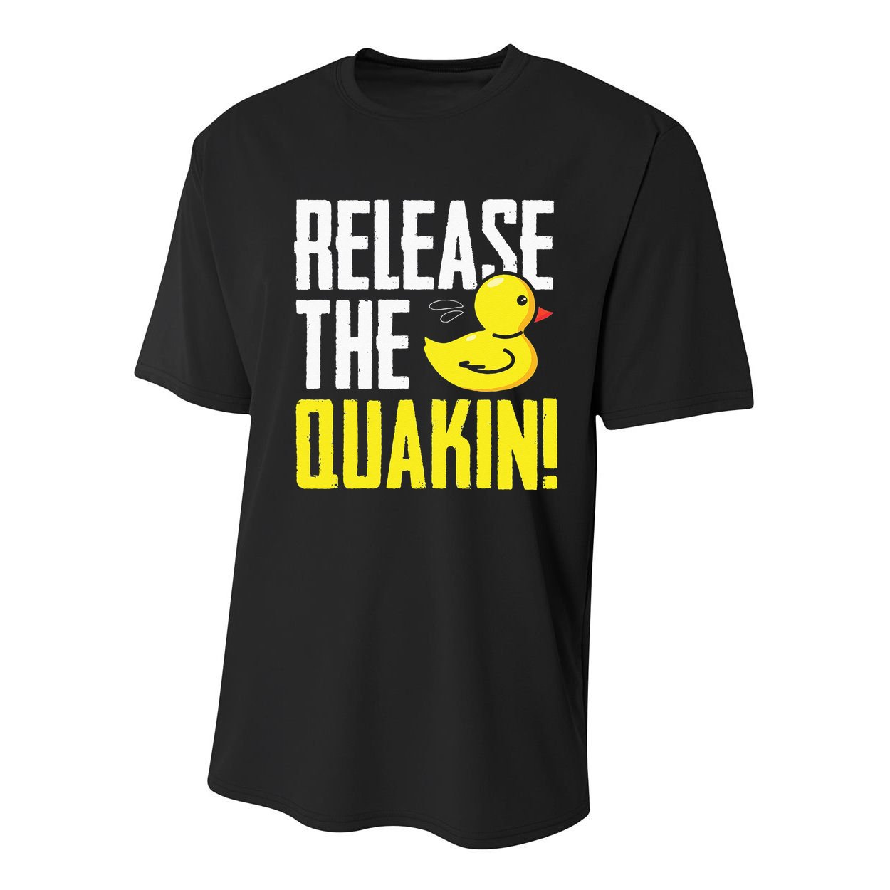 Release The Quackin! Graphic Rubber Duck Funny Youth Performance Sprint T-Shirt