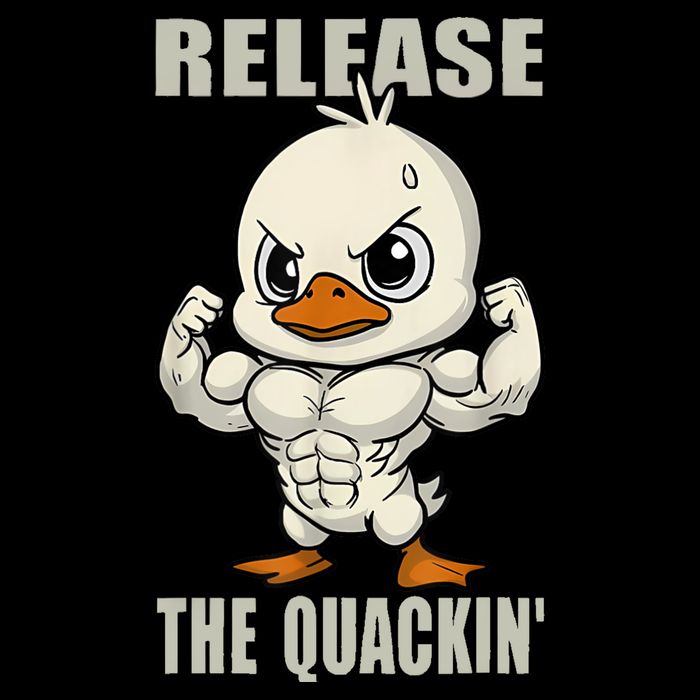 Release The Quackin Duck Gym Weightlifting Bodybuilder Backpack