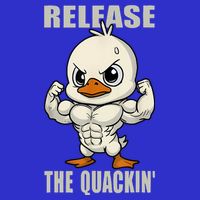 Release The Quackin Duck Gym Weightlifting Bodybuilder 16 in Basic Backpack