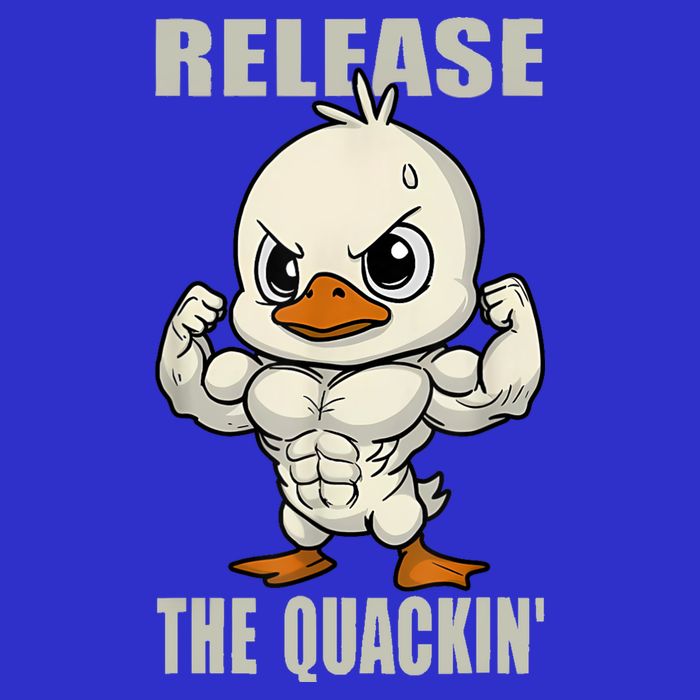 Release The Quackin Duck Gym Weightlifting Bodybuilder 16 in Basic Backpack