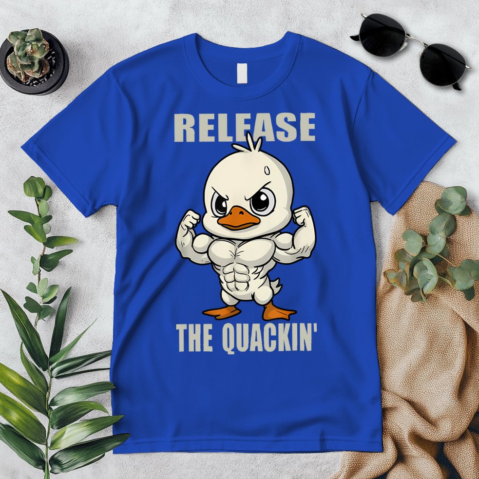 Release The Quackin Duck Gym Weightlifting Bodybuilder Premium T-Shirt