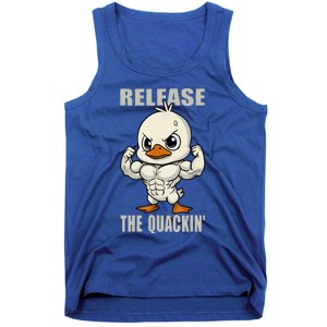 Release The Quackin Duck Gym Weightlifting Bodybuilder Tank Top