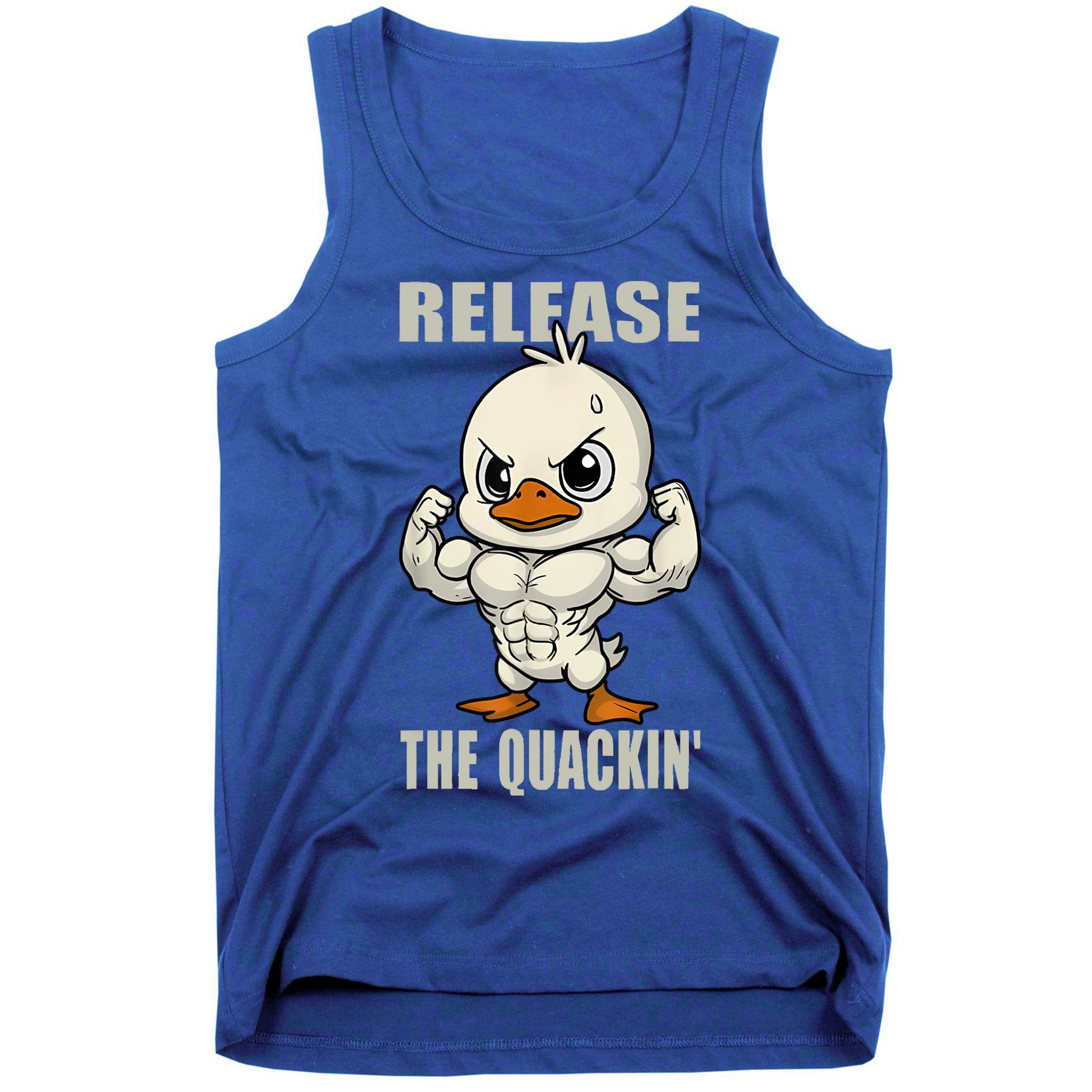Release The Quackin Duck Gym Weightlifting Bodybuilder Tank Top