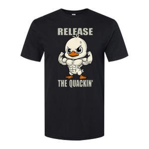 Release The Quackin Duck Gym Weightlifting Bodybuilder Softstyle CVC T-Shirt