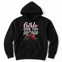 Ride Too Quad Princess Quad Bike Offroading ATV Hoodie