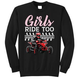 Ride Too Quad Princess Quad Bike Offroading ATV Sweatshirt