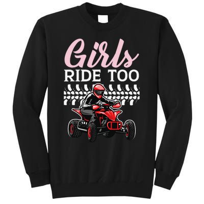 Ride Too Quad Princess Quad Bike Offroading ATV Sweatshirt