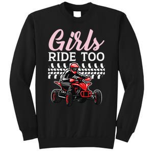 Ride Too Quad Princess Quad Bike Offroading ATV Tall Sweatshirt