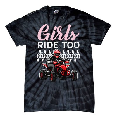 Ride Too Quad Princess Quad Bike Offroading ATV Tie-Dye T-Shirt