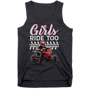 Ride Too Quad Princess Quad Bike Offroading ATV Tank Top