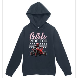 Ride Too Quad Princess Quad Bike Offroading ATV Urban Pullover Hoodie