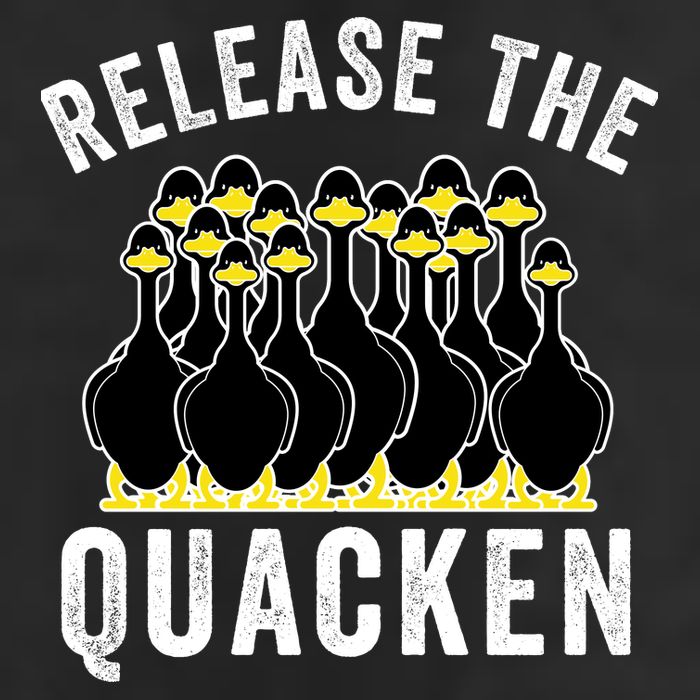 Release The Quacken, Farmer, Duck Lover, Funny Animal Lover Cool Comfort Performance Bucket Hat