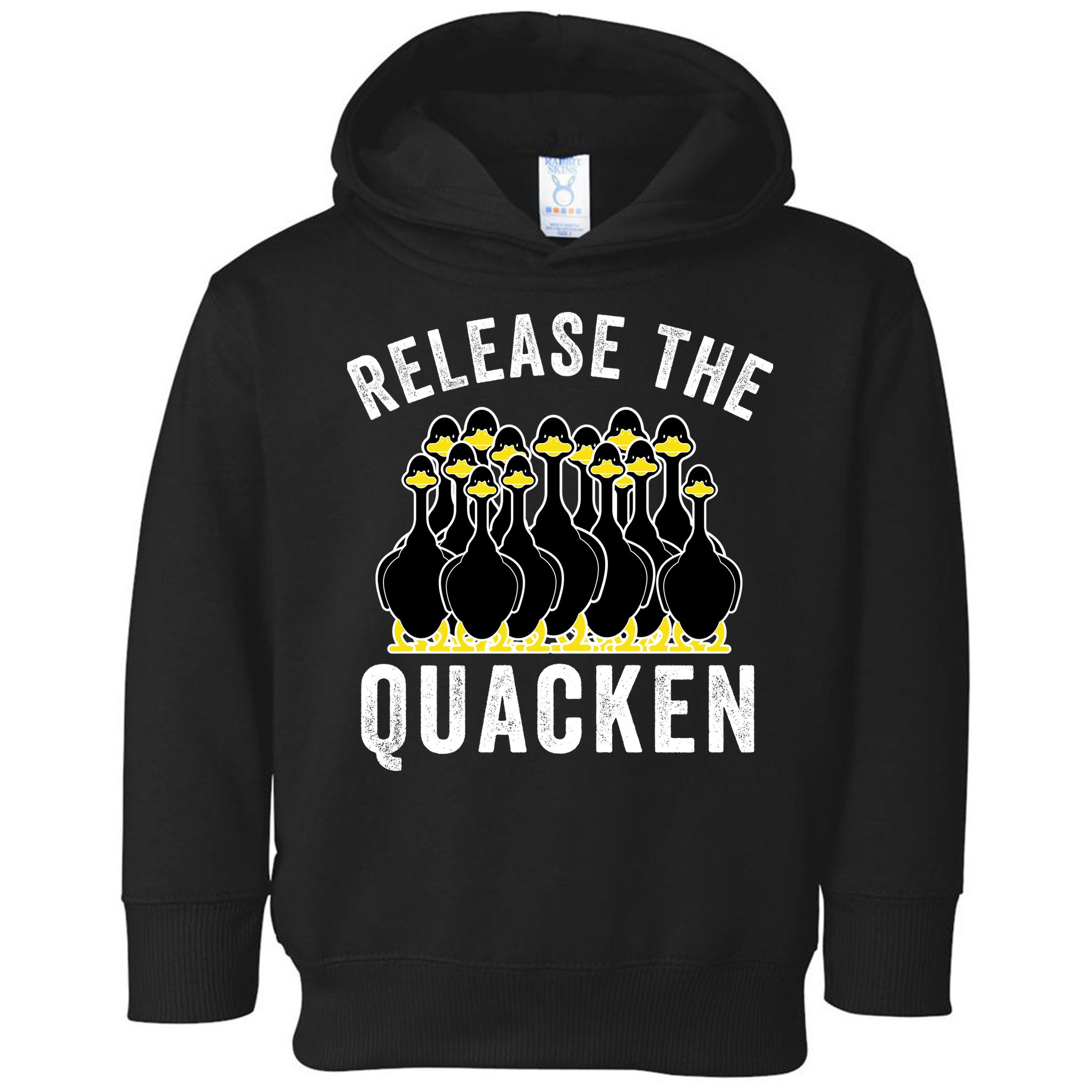 Release The Quacken, Farmer, Duck Lover, Funny Animal Lover Toddler Hoodie