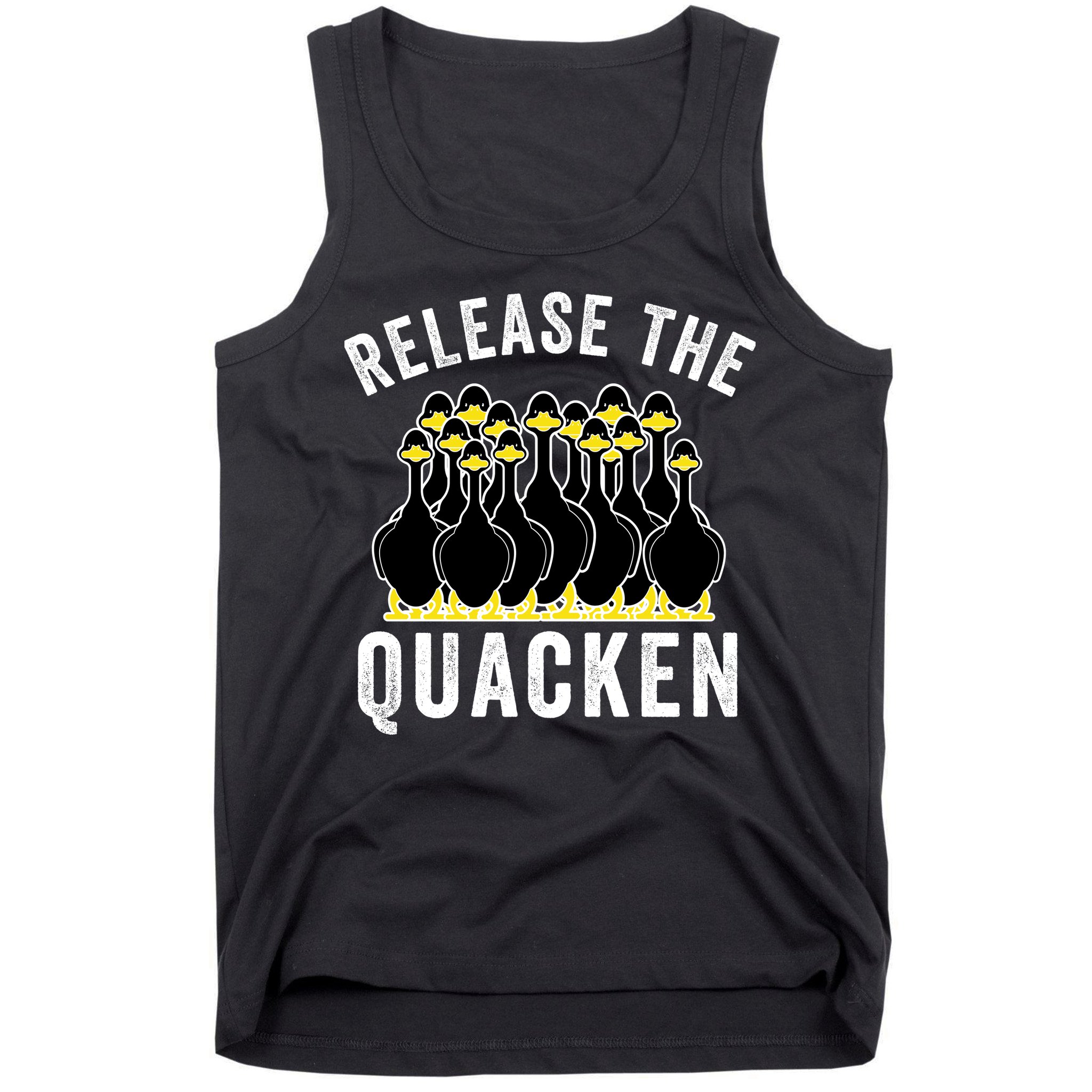 Release The Quacken, Farmer, Duck Lover, Funny Animal Lover Tank Top