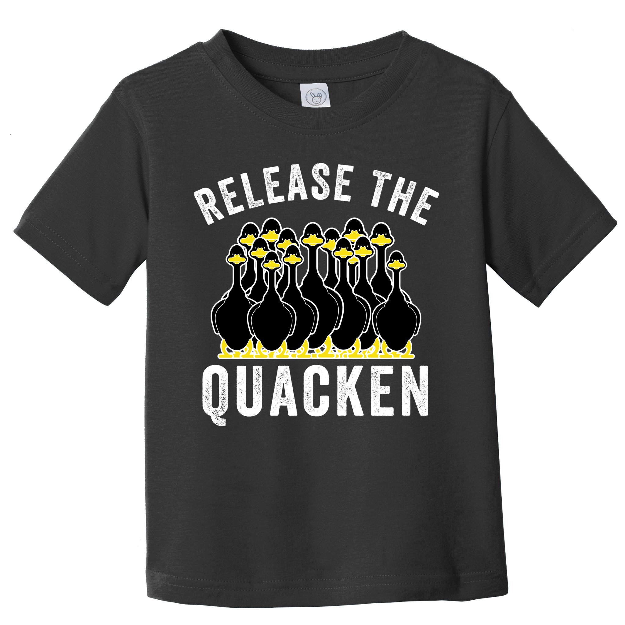 Release The Quacken, Farmer, Duck Lover, Funny Animal Lover Toddler T-Shirt