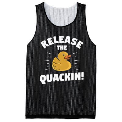 Release The Quackin For A Duck Lover Mesh Reversible Basketball Jersey Tank