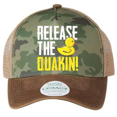Release The Quackin! Graphic Rubber Duck Legacy Tie Dye Trucker Hat