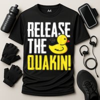 Release The Quackin! Graphic Rubber Duck Performance Shirt