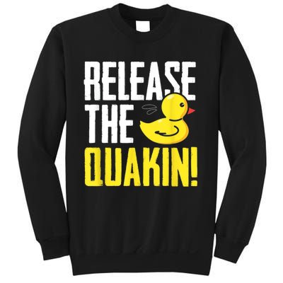 Release The Quackin! Graphic Rubber Duck Sweatshirt