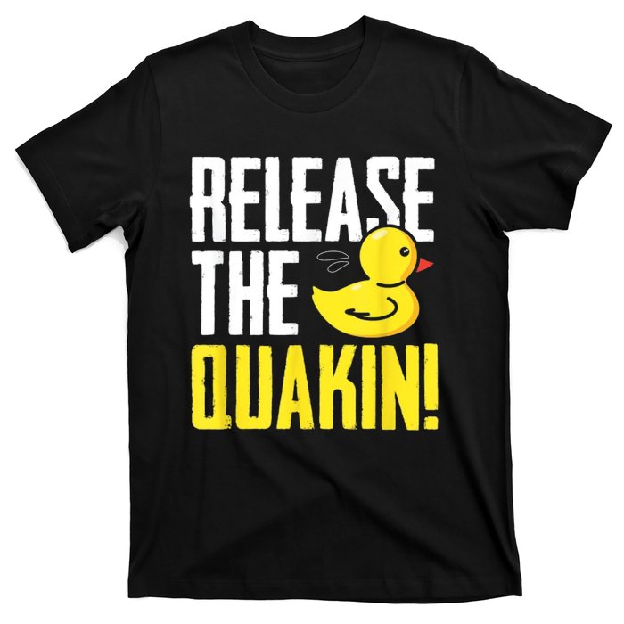 Release The Quackin! Graphic Rubber Duck T-Shirt