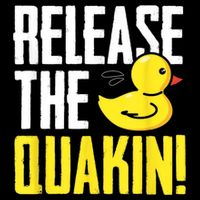 Release The Quackin! Graphic Rubber Duck Magnet