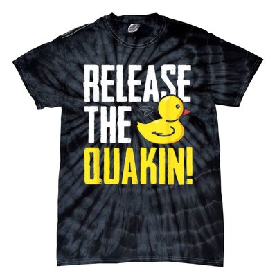 Release The Quackin! Graphic Rubber Duck Tie-Dye T-Shirt