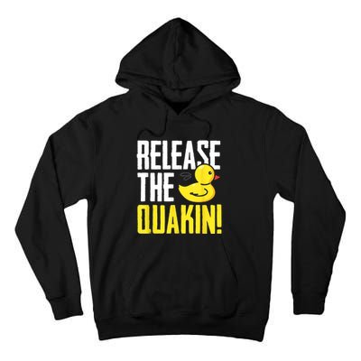 Release The Quackin! Graphic Rubber Duck Tall Hoodie