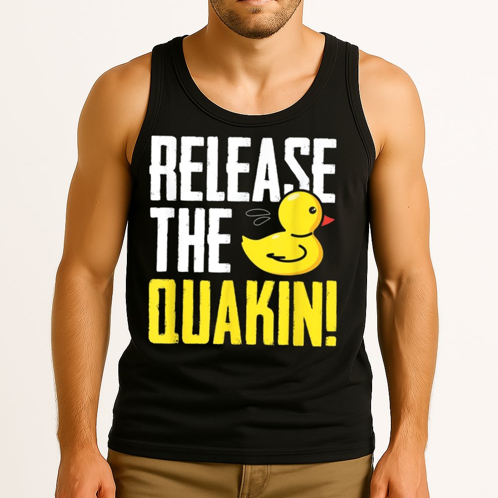 Release The Quackin! Graphic Rubber Duck Tank Top