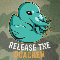 Release the Quacken a Funny Kraken Duck Legacy Tie Dye Trucker Hat