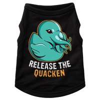 Release the Quacken a Funny Kraken Duck Doggie Tank