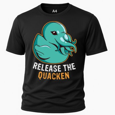 Release the Quacken a Funny Kraken Duck Performance Shirt