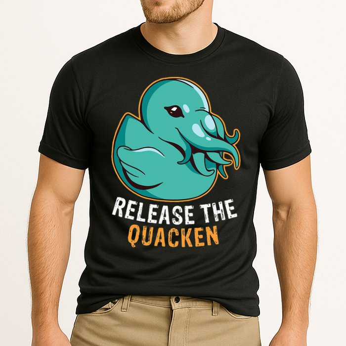 Release the Quacken a Funny Kraken Duck Performance Shirt
