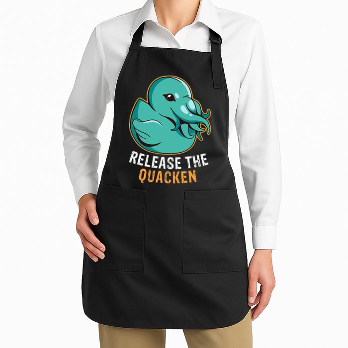 Release the Quacken a Funny Kraken Duck Apron