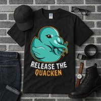 Release the Quacken a Funny Kraken Duck Tall T-Shirt