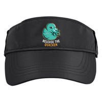 Release the Quacken a Funny Kraken Duck Adult Drive Performance Visor