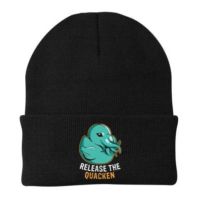 Release the Quacken a Funny Kraken Duck Beanie