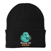 Release the Quacken a Funny Kraken Duck Beanie