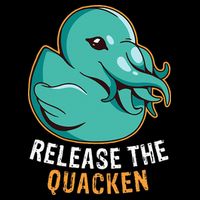 Release the Quacken a Funny Kraken Duck 16 in Basic Backpack