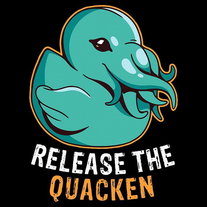 Release the Quacken a Funny Kraken Duck 16 in Basic Backpack