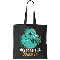 Release the Quacken a Funny Kraken Duck Bag