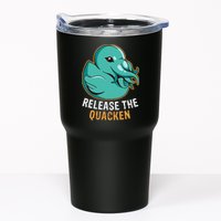 Release the Quacken a Funny Kraken Duck Tumbler